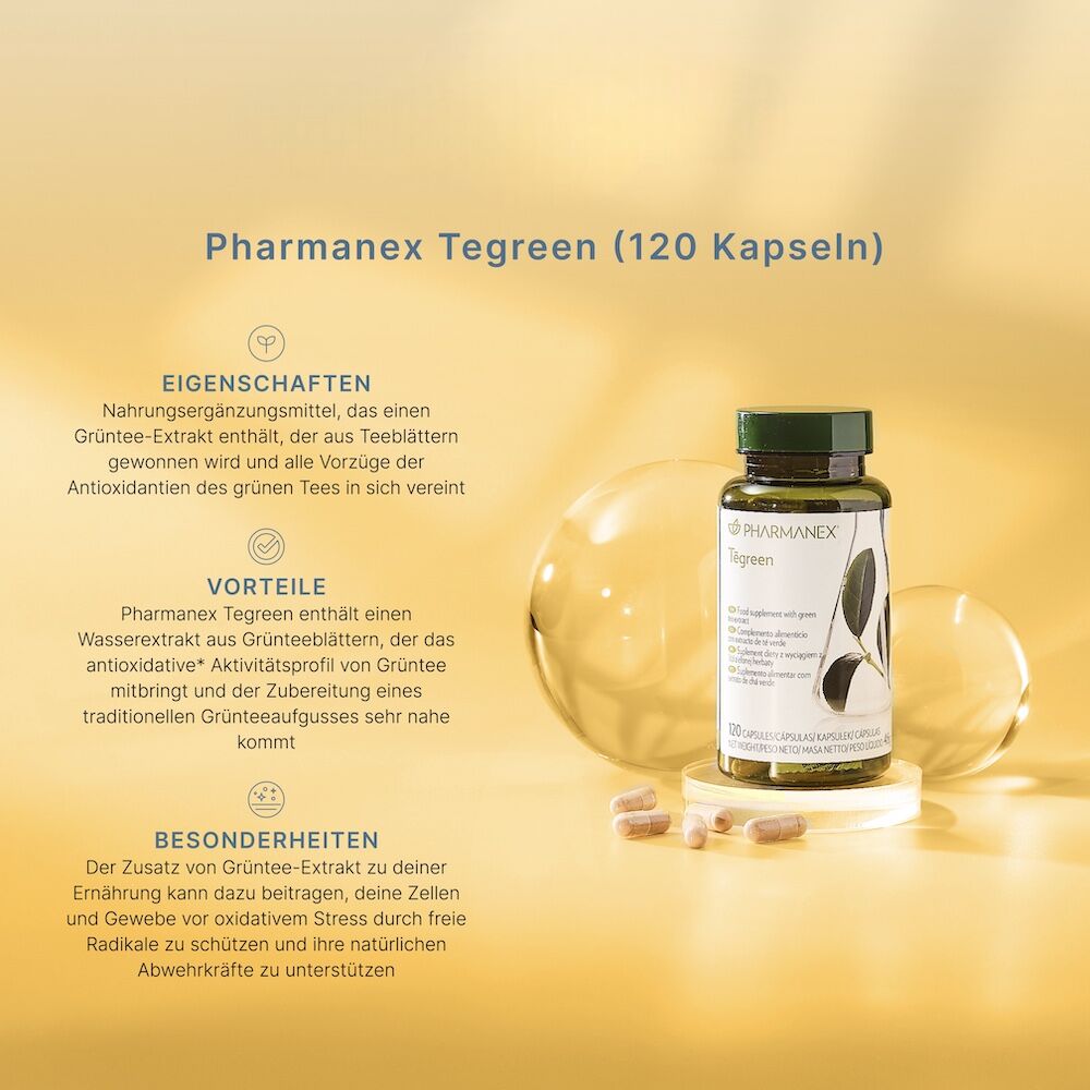 Grüner Tee Extrakt in Kapseln Tegreen