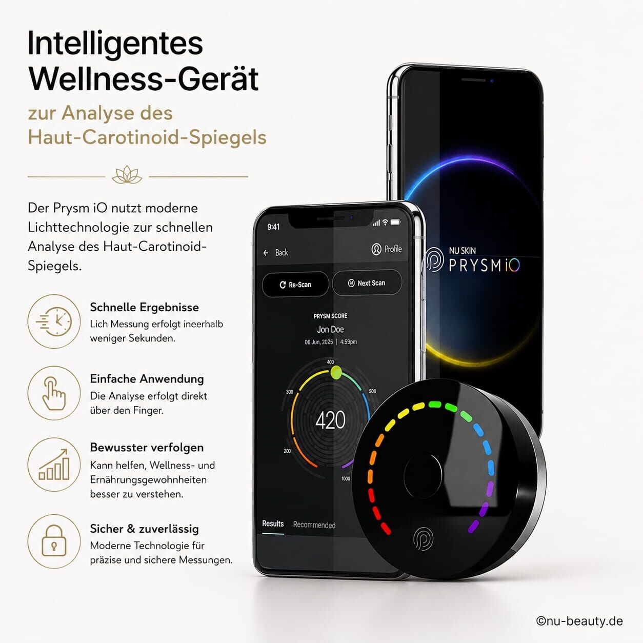 Prysm iO Wellness Gerät Scanner